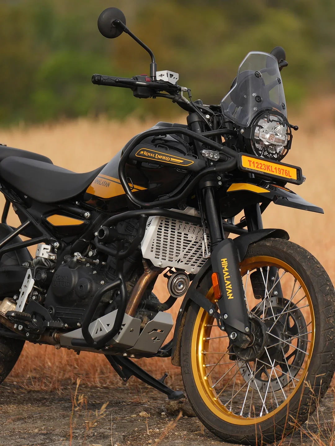 Himalayan 450 Vambrace Bash plate Aluminium