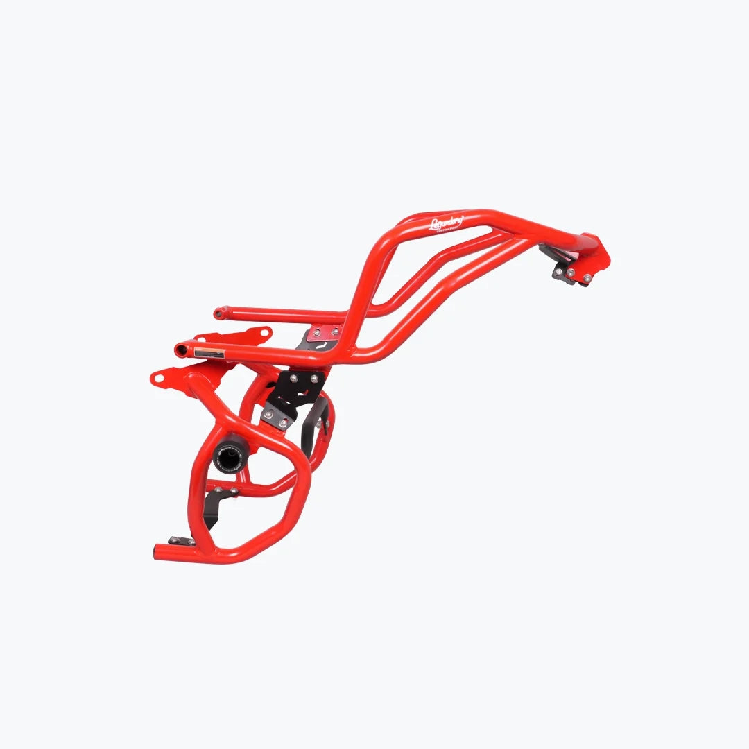 APACHE RTX 300 RAPTOR CRASHGUARD UPPER & LOWER (WITH SLIDER) RED | BLACK | WHITE
