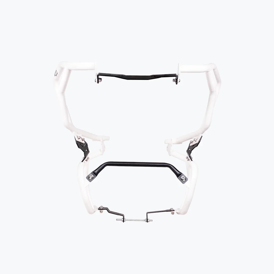 TVS APACHE RTX 300 RAPTOR CRASH GUARD UPPER & LOWER SET WHITE