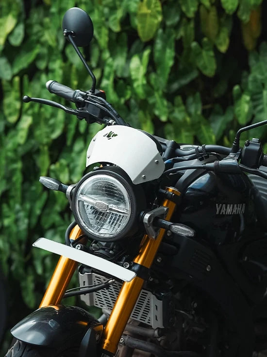YAMAHA XSR 155 AERO SHORT VISOR BLK SILVER