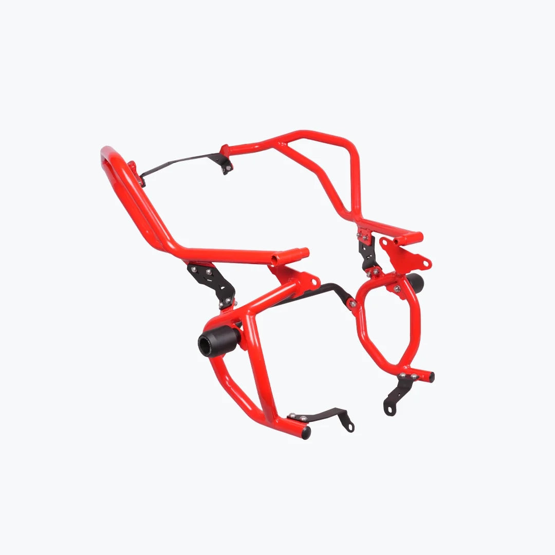 APACHE RTX 300 RAPTOR CRASHGUARD UPPER & LOWER (WITH SLIDER) RED | BLACK | WHITE
