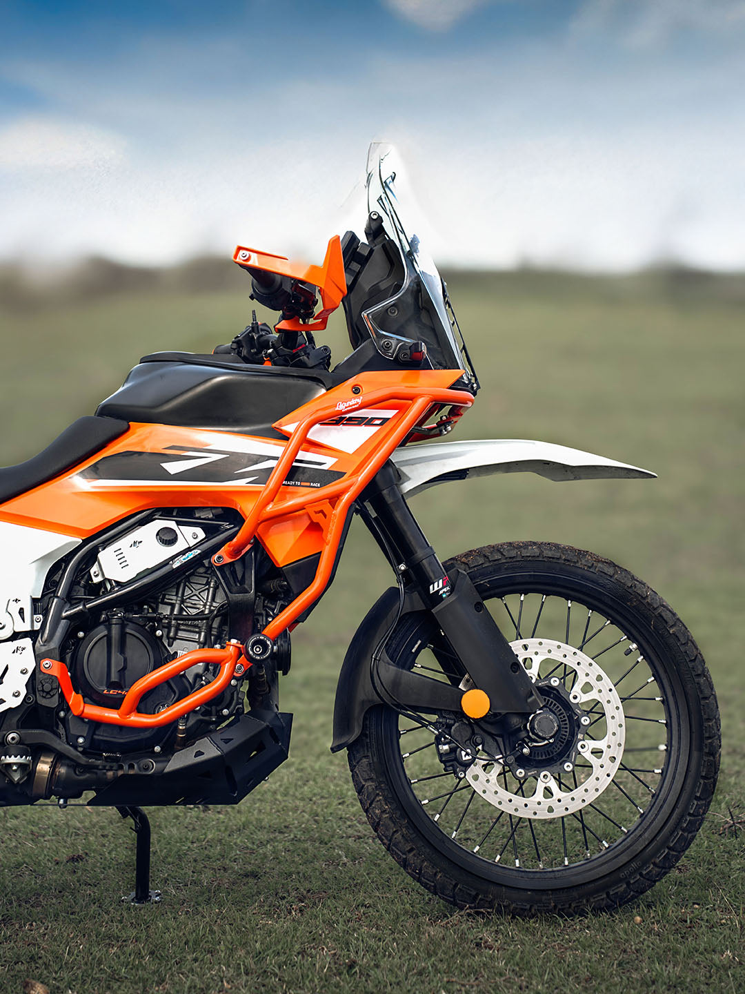 KTM Adventure 390 (2025 model)/ 250 ADV/390 ADV R/390 ADV X+/390 ADV S 2025 RAPTOR CRASHGUARD ORANGE