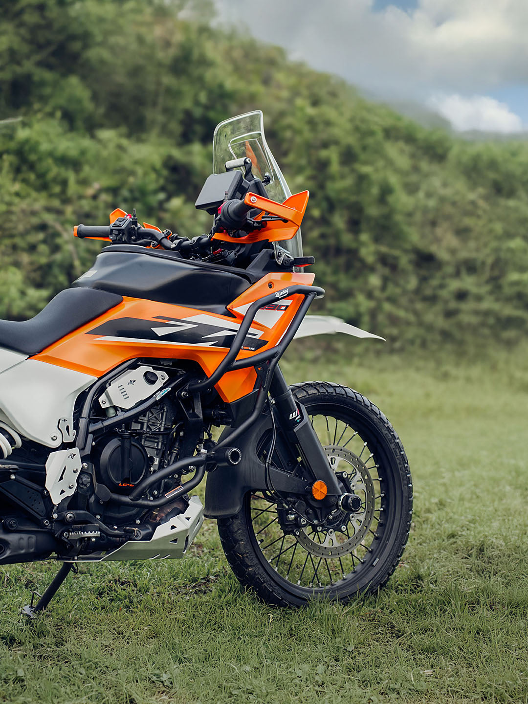 KTM Adventure 390 (2025 model)/ KTM 250 ADV/390 ADV R/390 ADV X+/390 ADV S 2025 RAPTOR CRASHGUARD BLACK