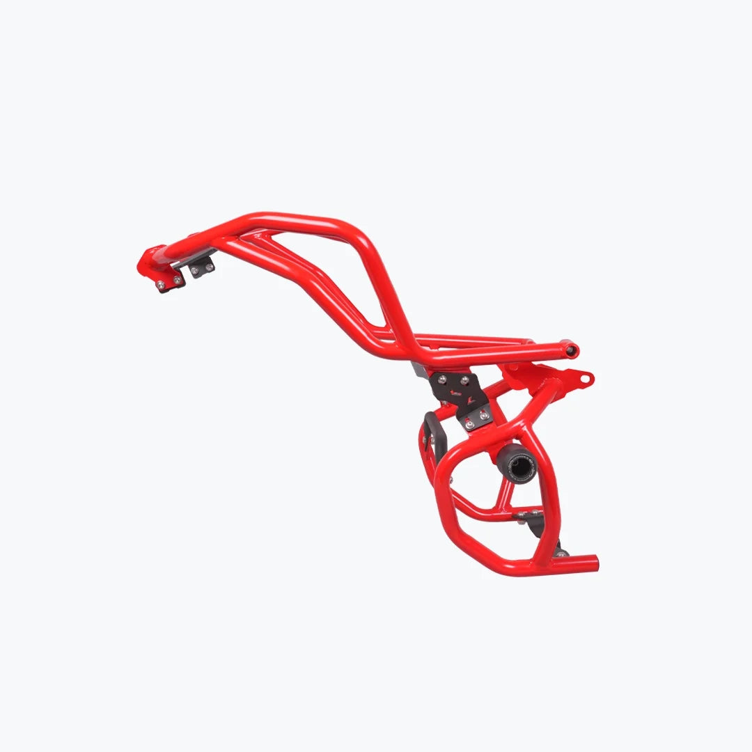 APACHE RTX 300 RAPTOR CRASHGUARD UPPER & LOWER (WITH SLIDER) RED | BLACK | WHITE