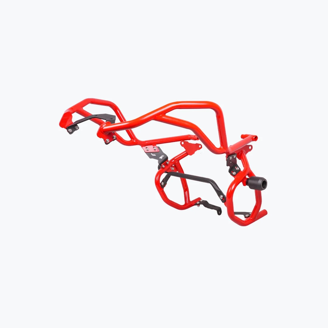 APACHE RTX 300 RAPTOR CRASHGUARD UPPER & LOWER (WITH SLIDER) RED | BLACK | WHITE