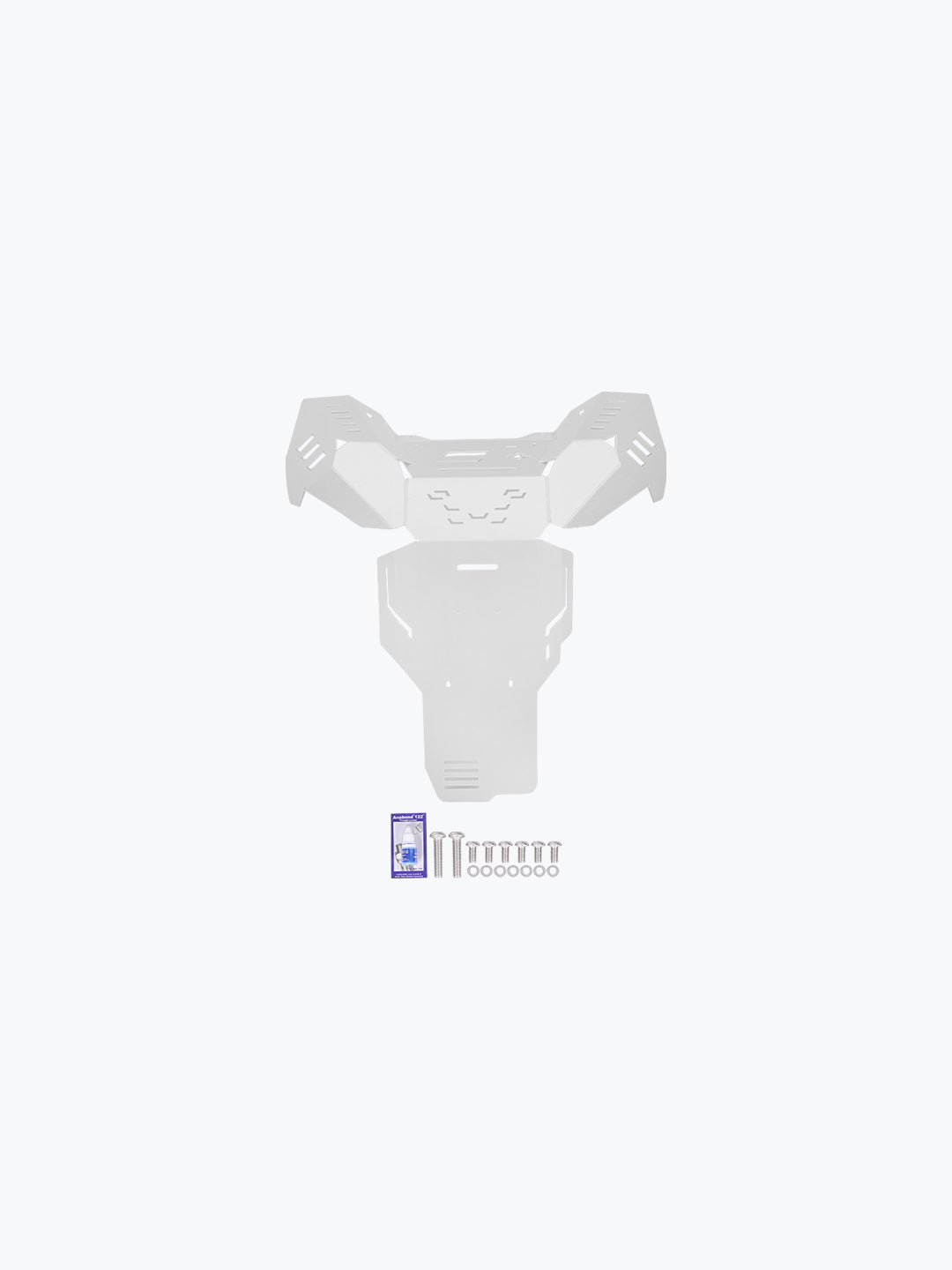 KTM ADV 890 Vambrace Bash Plate Silver