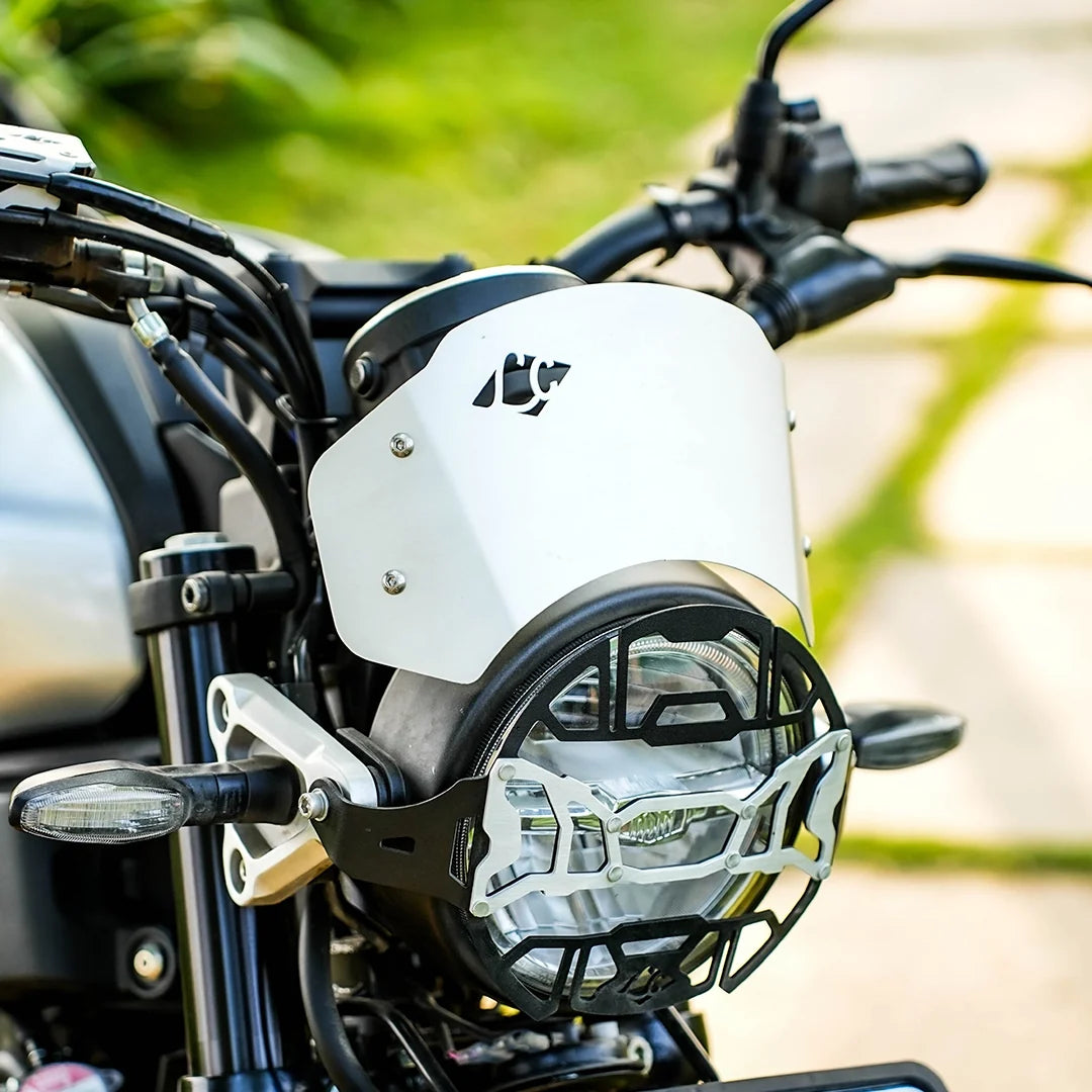 YAMAHA XSR 155 ZEPHYR VISOR BLK SILVER