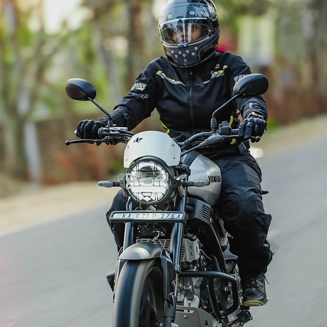 YAMAHA XSR 155 COSMIC HEADLIGHT GRILL BLK SILVER