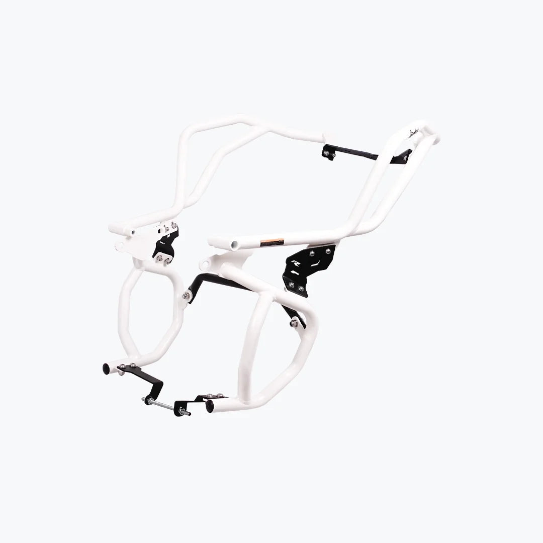 TVS APACHE RTX 300 RAPTOR CRASH GUARD UPPER & LOWER SET WHITE