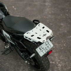 TRIUMPH TRACKER 400 ATLAS LUGGAGE CARRIER BLACK AND SILVER