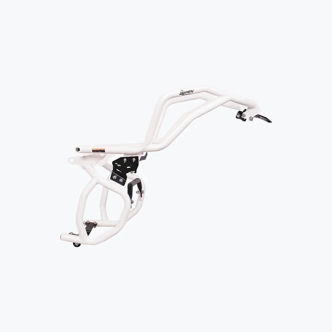 TVS APACHE RTX 300 RAPTOR CRASH GUARD UPPER & LOWER SET WHITE