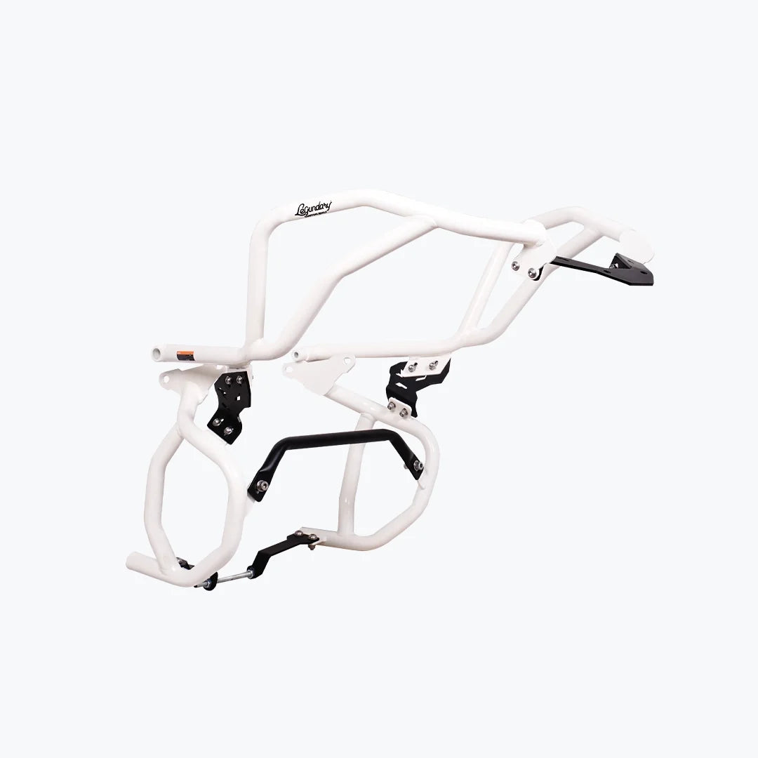 TVS APACHE RTX 300 RAPTOR CRASH GUARD UPPER & LOWER SET WHITE