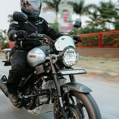 YAMAHA XSR 155 ZEPHYR VISOR BLK SILVER