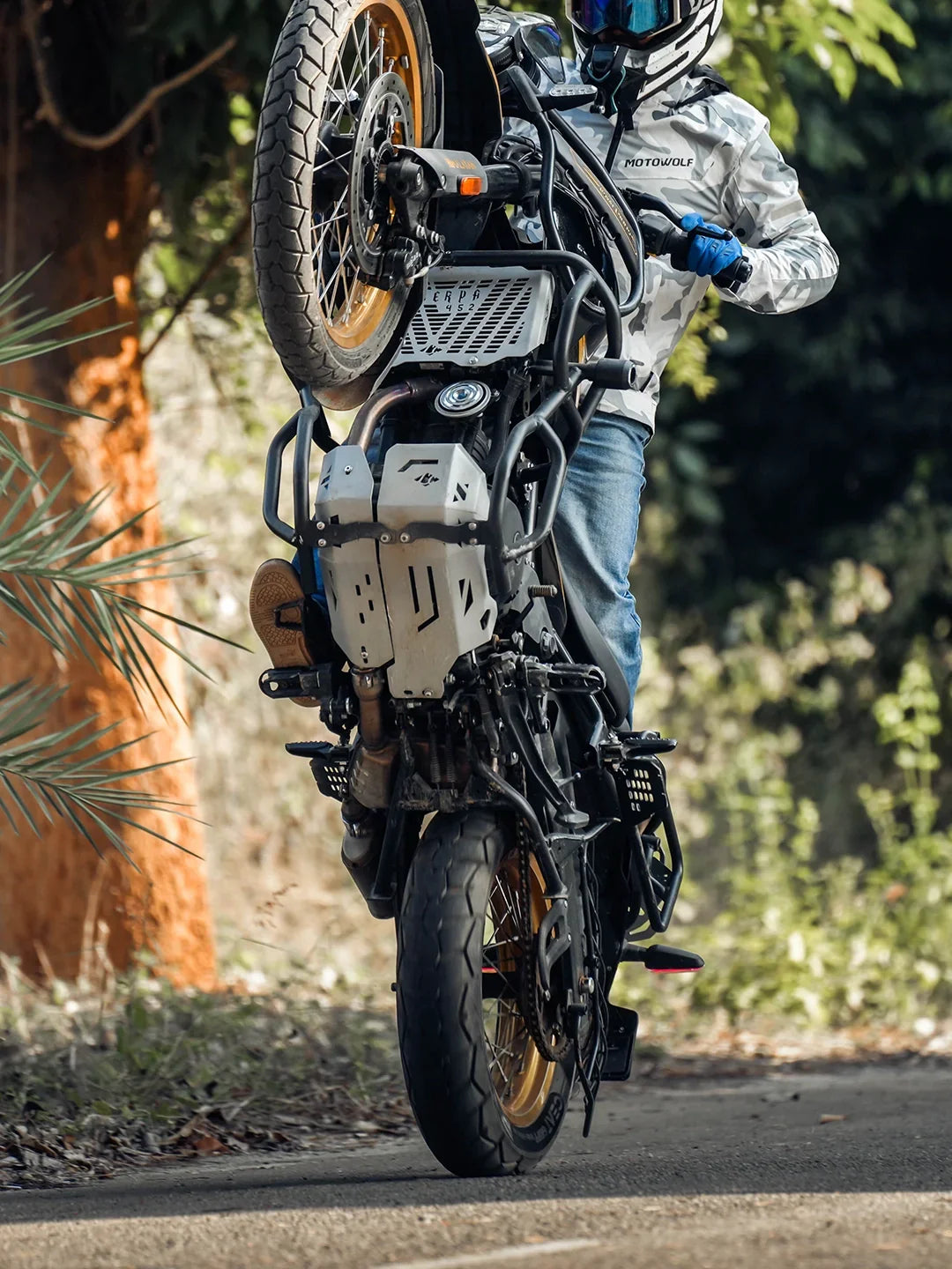 Himalayan 450 Vambrace Bash plate Aluminium