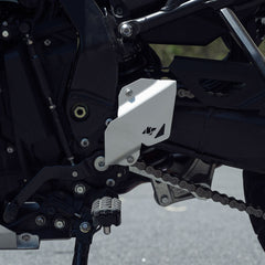 Legundary Suzuki V Strom 800DE Titan Boot Guards Silver