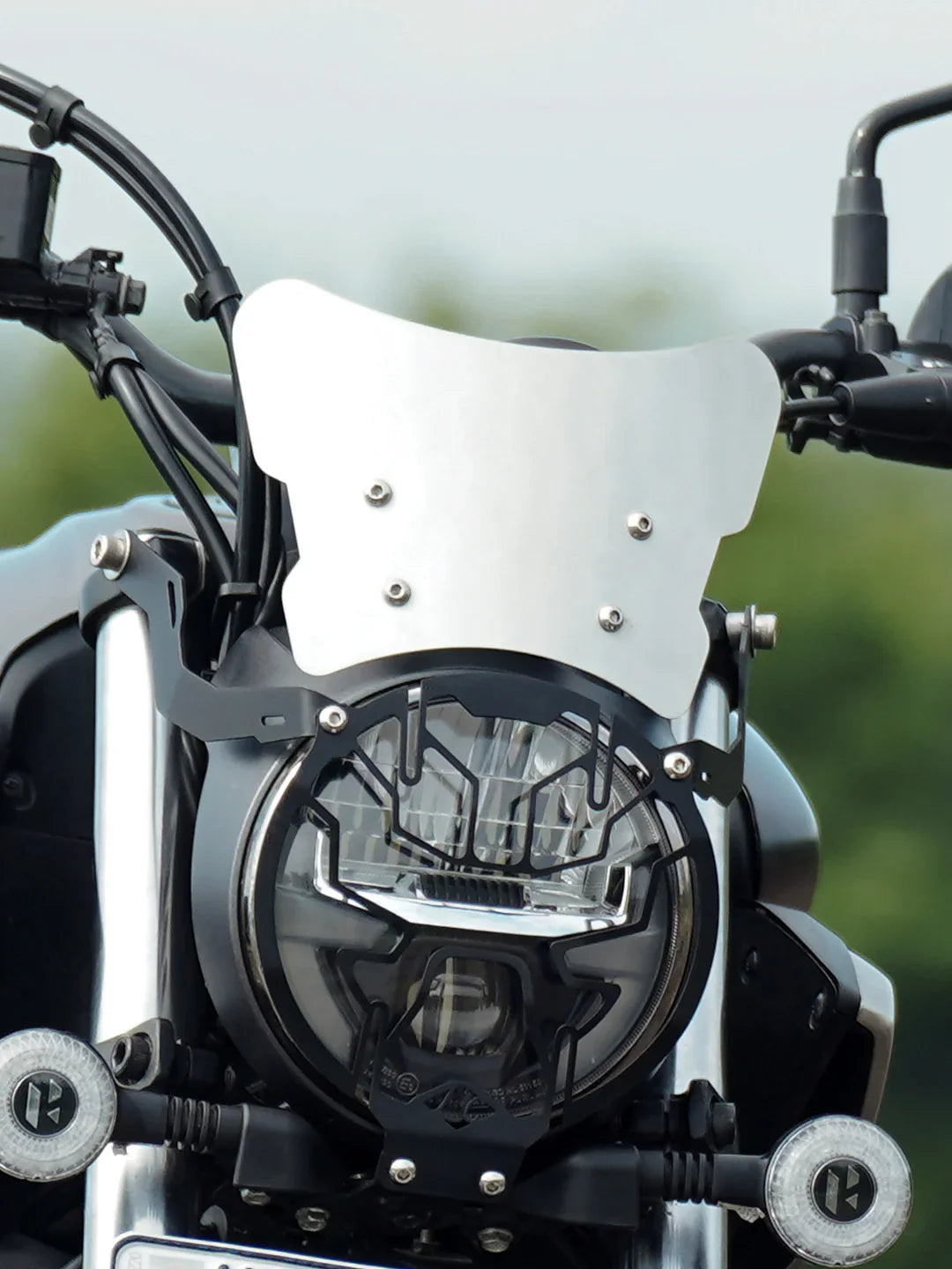 Hero Mavrick 440 Zephyr Metal Visor With Number Plate Stay
