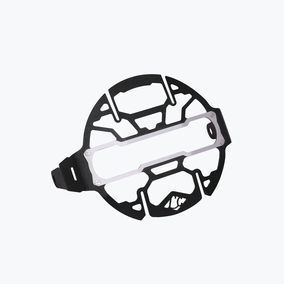 SCRAM 440 COSMIC HEADLIGHT GRILL BLACK & SILVER